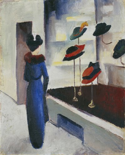 Hattukauppa, 1913 tekijältä August Macke