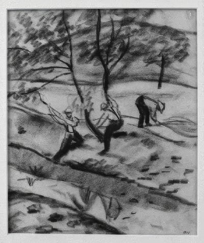 Metsämies Kandernissa tekijältä August Macke