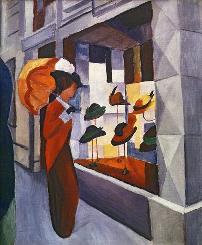 Hattukaupan edessä, 1914 tekijältä August Macke