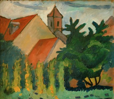 Kirche Kandernissa tekijältä August Macke