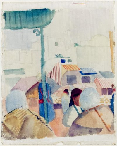 Markkinat Tunis II:ssa tekijältä August Macke
