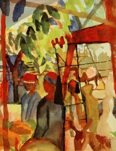 Marktleben tekijältä August Macke