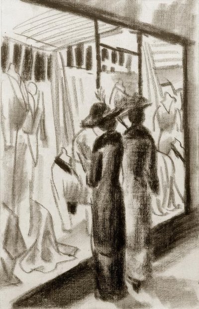 Muotikauppa pelihallissa tekijältä August Macke
