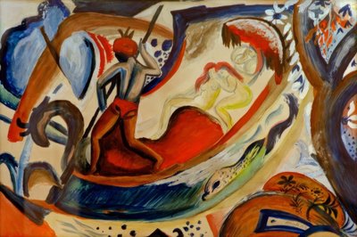 Alastomat tytöt barakissa tekijältä August Macke