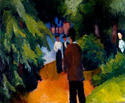 Puisto lampineen tekijältä August Macke