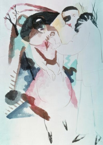 Pierrot ja Dame tekijältä August Macke