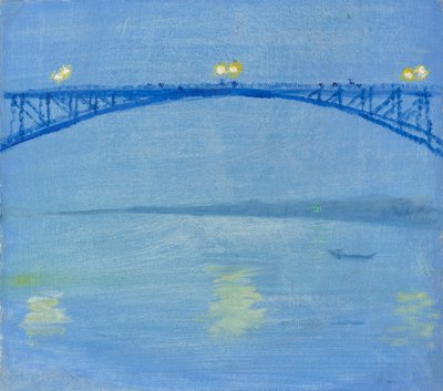 Reinin silta illalla tekijältä August Macke