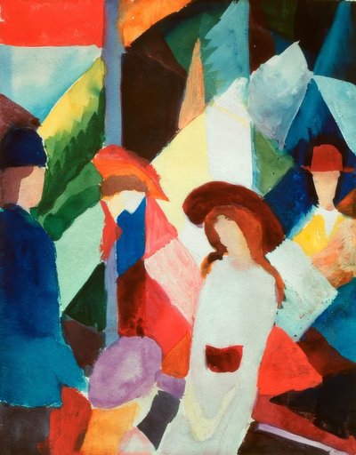 Schaufenster tekijältä August Macke