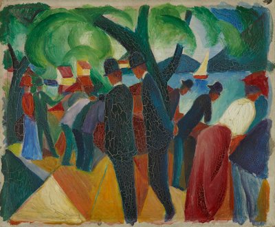 Kävely sillalla tekijältä August Macke