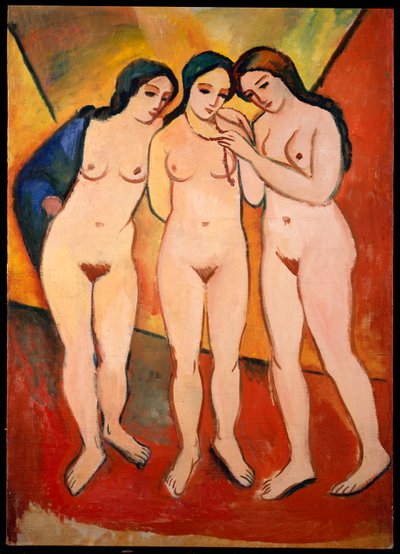 Kolme alaston naista tekijältä August Macke