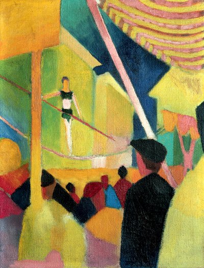 Köysäkävelijä, c. 1913 tekijältä August Macke