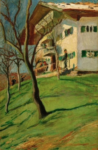 Unser Häuschen Tegernseessä tekijältä August Macke