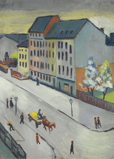 Meidän kadumme harmaa tekijältä August Macke