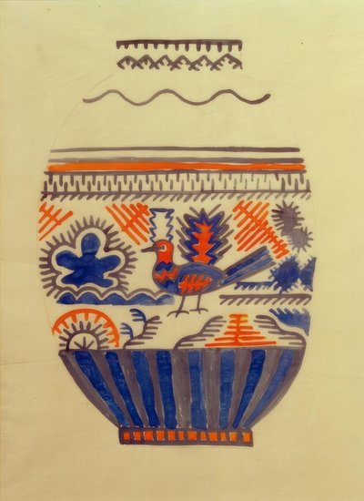 Maljakko linnulla I tekijältä August Macke