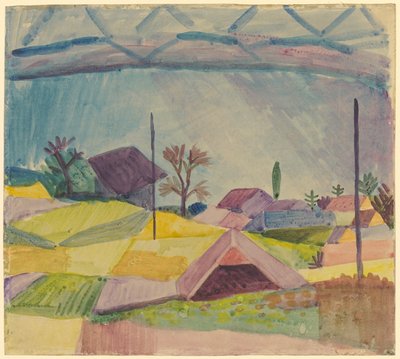 Näkymä Hilterfingenistä tekijältä August Macke