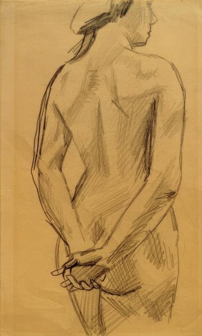Weiblicher Akt 53 tekijältä August Macke