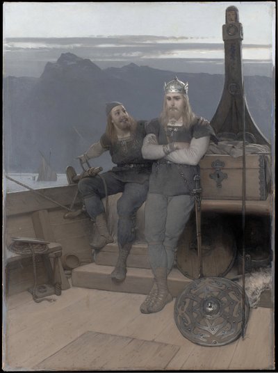 Frithiof lähtee maanpakoon (teoksesta ”Frithiofin saaga”) tekijältä August Malmström