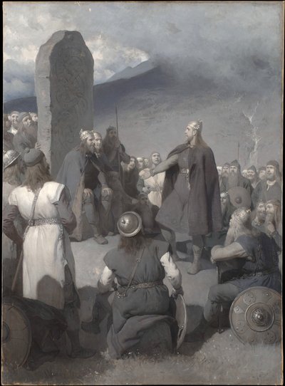 Frithiofin kosinta (teoksesta ”Frithiofin saaga”) tekijältä August Malmström