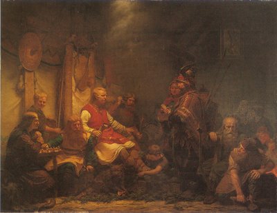 Kuningas Ellan sanansaattajat ennen Ragnar Lothbrokin poikia... tekijältä August Malmström