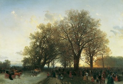 Matkalla kotiin maailmannäyttelystä Wienin Praterissa vuonna 1873 tekijältä August Schaeffer von Wienwald
