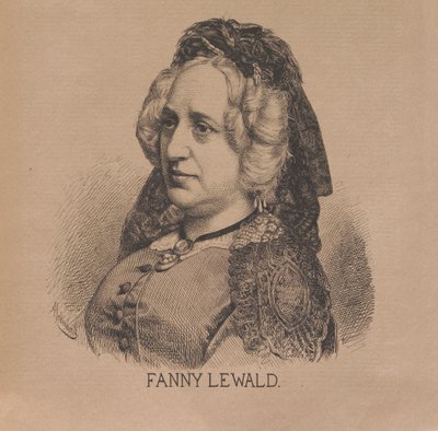 Kirjailija Fanny Lewald 1811-1889, 1879. tekijältä August Schubert