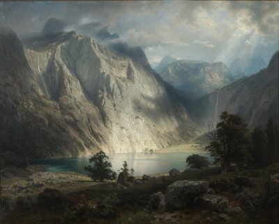 Obersee lähellä Berchtesgadenia tekijältä August Wilhelm Leu