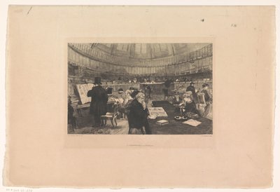 British Museumin lukusali tekijältä Auguste Andre Lancon