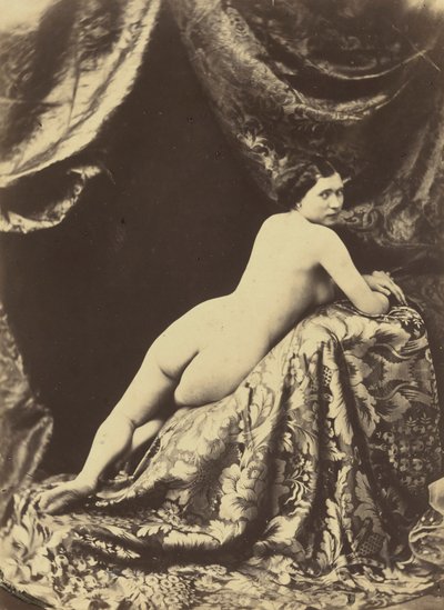 Alastonkuvitus,c. 1855 (kuva) tekijältä Auguste Belloc
