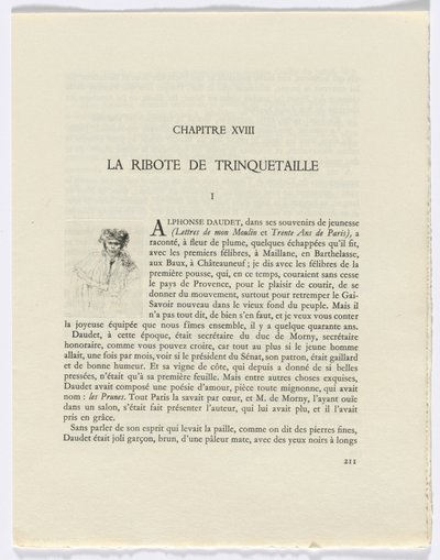 Frédéric Mistral: Mémoires et Recits by Frédéric Mistral: mies (sivu 211) tekijältä Auguste Brouet