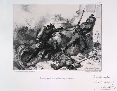 Käden taistelut, Pariisin piiritys, Ranskan ja Preussin sota, 1870 1871 tekijältä Auguste Bry