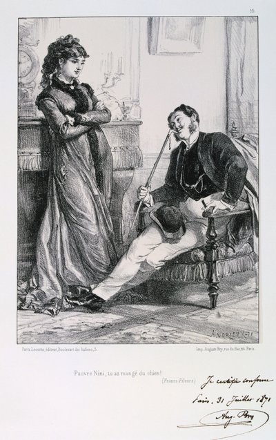 Nini-köyhä, söit koiran!, Pariisin piiritys, 1871. tekijältä Auguste Bry