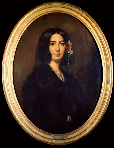 George Sandin (Aurore Dupin, Baronne Dudevant) (1804-1876) muotokuva vuonna 1832. Auguste Charpentier