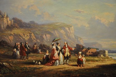 Promenade sur la grève, yksityiskohta tekijältä Auguste Delacroix