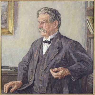 Dr. Albert Schweitzer (1875-1965) (öljy kankaalle) tekijältä Auguste Dubois