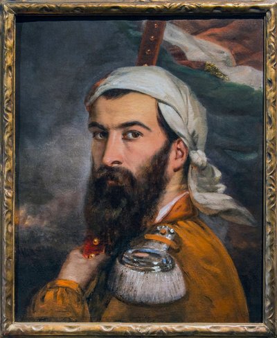 Giuseppe Garibaldi Morazzonen taistelun jälkeen 1848 - Auguste ESTIENNE (1807 - 1882) maalaus Pariisi - Musee de l