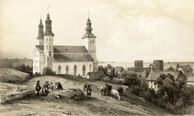 Pyhän Marian kirkko Wisbyssä tekijältä Auguste Etienne Francois Mayer