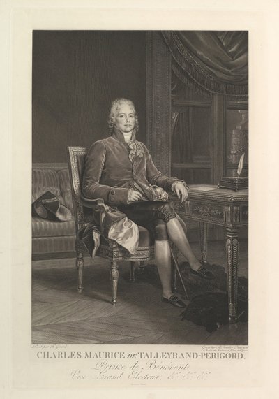 Charles Maurice de Talleyrand-Périgordin muotokuva vuoden 1808 jälkeen. tekijältä Auguste Gaspard Louis Desnoyers