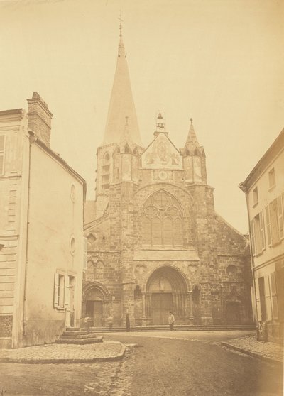 Eglise de Priseaux (Loiret) Ce Nomin aseman lähellä. tekijältä Auguste Hippolyte Collard