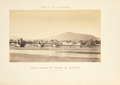 Saint-Thibaud ja Coteau de Sancerre, näkymä Chemin der Feriltä tekijältä Auguste Hippolyte Collard