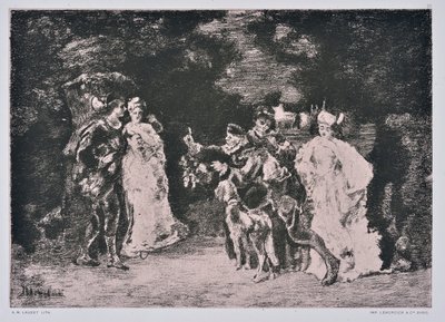 Tanssipalkinto (piirustus) tekijältä Auguste Lauzet