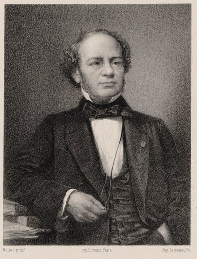 Muotokuva säveltäjä Jacques Fromental Halévysta 1799-1862. tekijältä Auguste Lemoine