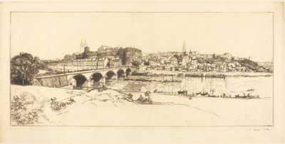 Angers - Panoraamanäkymä tekijältä Auguste Lepere