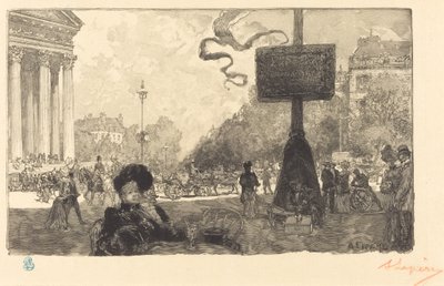 Rue Royalen kulma tekijältä Auguste Lepere