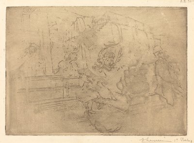 Lähtö Greenwichiin (Depart pour Greenwich) tekijältä Auguste Lepere
