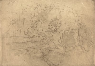 Lähtö Greenwichiin Lähtö pour Greenwich, 1891. tekijältä Auguste Lepere