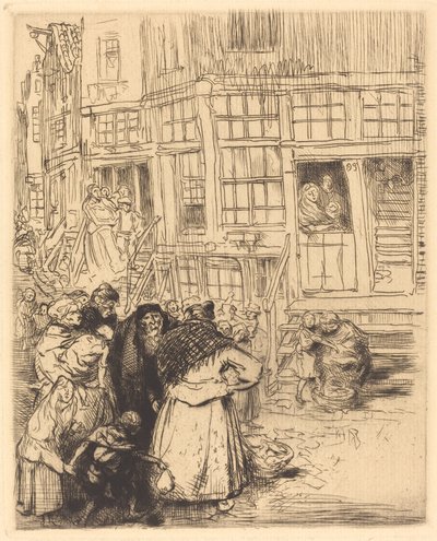 Amsterdamin juutalaiskortteli. tekijältä Auguste Lepere