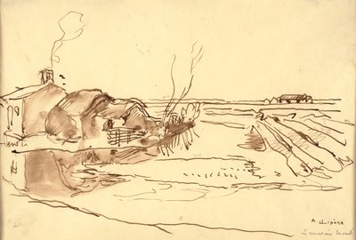 Vaaka (muste paperille) tekijältä Auguste Lepere