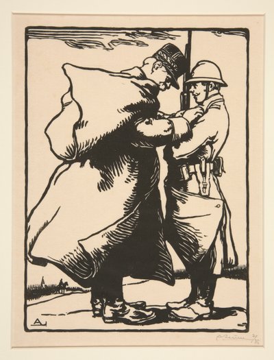 Le G?n?ral Joffre d?core (General Joffre Decorates), La Guerre de 1914, ensimmäinen sarja, no. 12 tekijältä Auguste Lepere