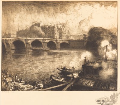 Pont Neuf, 1913. tekijältä Auguste Lepere