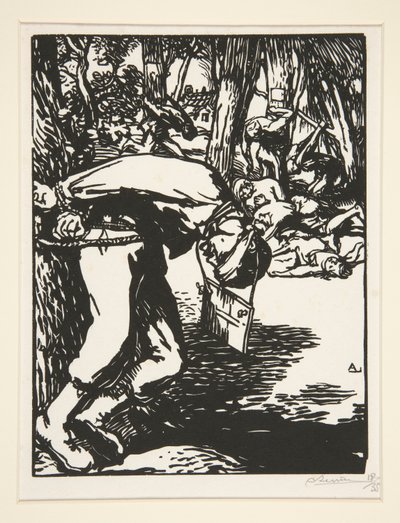 The Francs-Tireurs (Sharpshooters), elokuvasta The War of 1914, ensimmäinen sarja, nro. 11 tekijältä Auguste Lepere